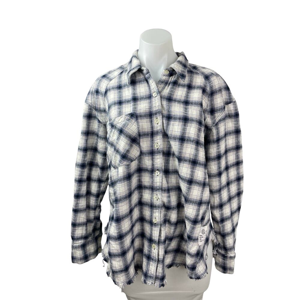 Urban Outfitters BDG Brixton Check Flannel Long Sleeve Button Down Shirt Top M